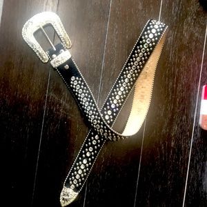 bb simon rhinestone belt